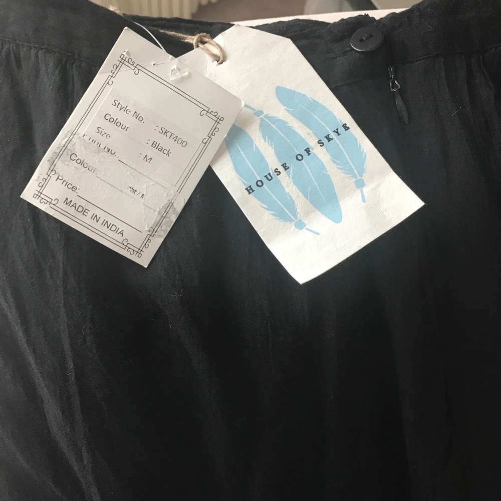 Witchy Black Maxi Skirt for Women - Picture 8 of 9